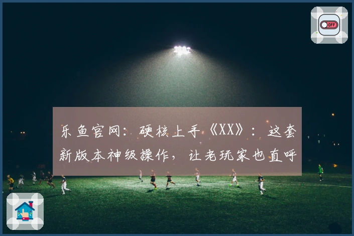 乐鱼官网：硬核上手《XX》：这套新版本神级操作，让老玩家也直呼过瘾！